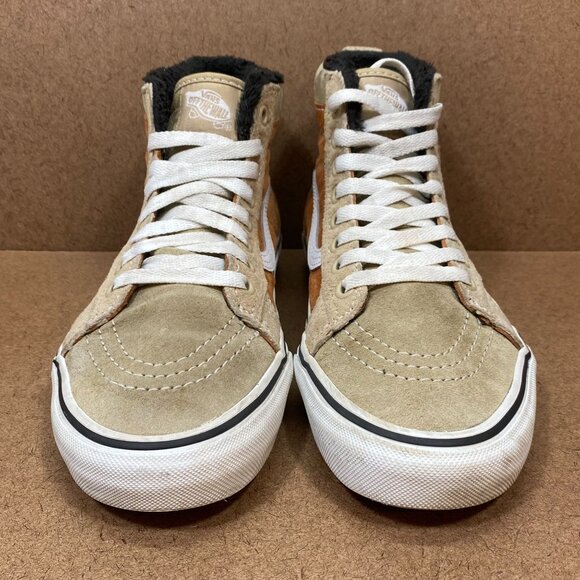 Vans Sk8-Hi MTE-1 Brown/Beige Sneakers Womens Size 7 High Top Suede Winter - Picture 2 of 8
